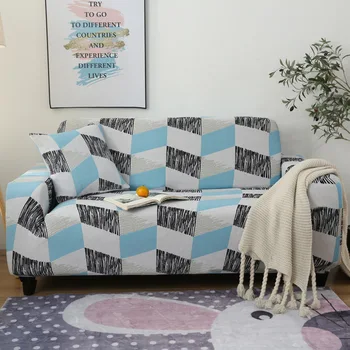 

Stretch Slipcovers Sectional Elastic Stretch Sofa Cover For Living Room Couch Cover L Shape Armchair Cover Single/Two/Three Seat