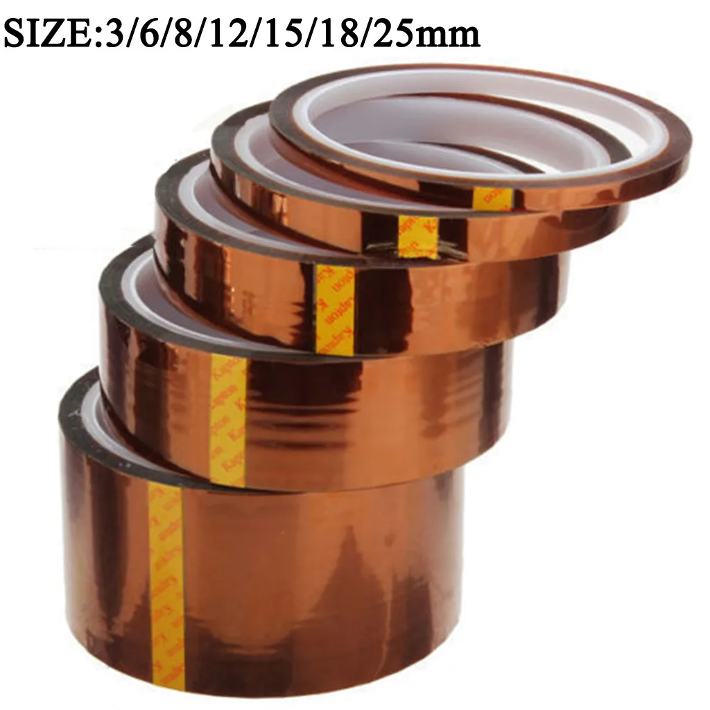 33m Temperature Heat Resistant Kapton Tape Polyimide for 3D Printer wholes CYCA 