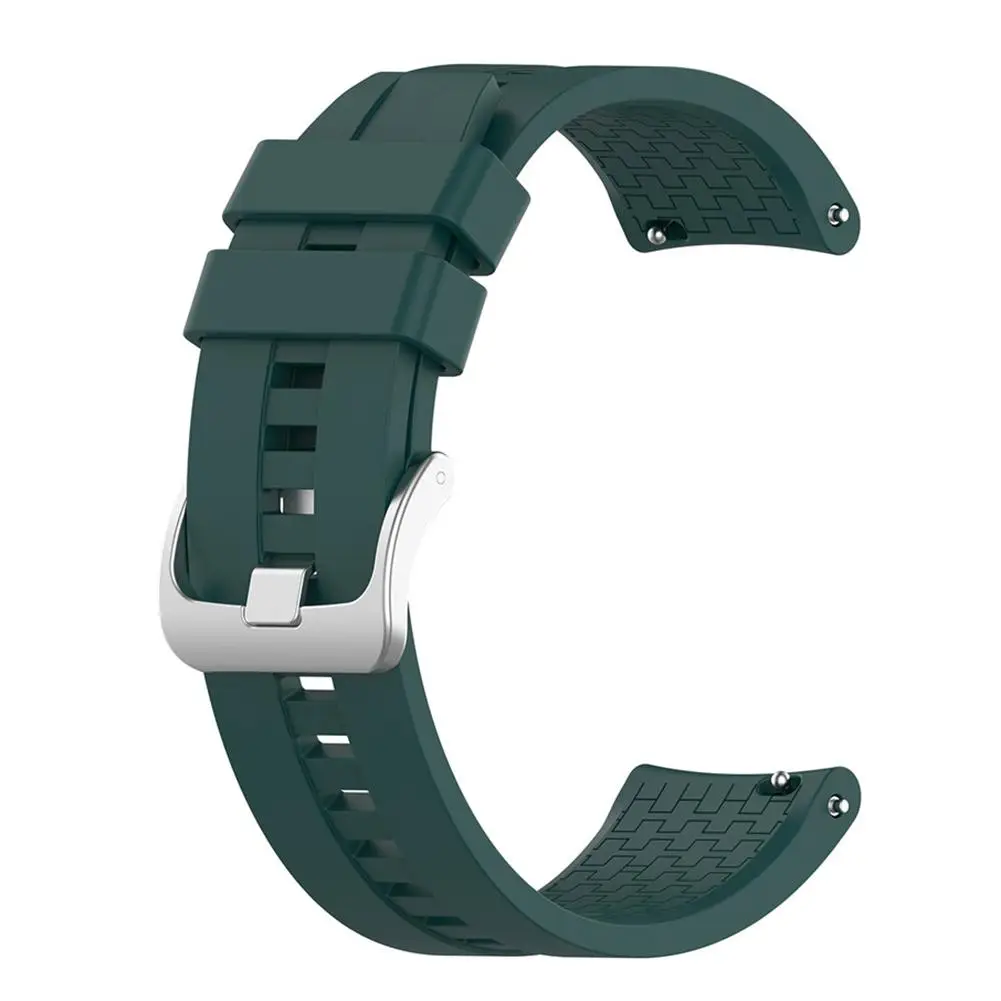Army Green 22 мм силиконовый ремешок для часов Ремешок для huawei Watch GT Active huawei часы волшебный браслет аксессуары - Цвет ремешка: Army Green