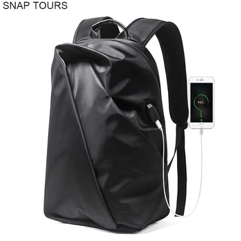 

SNAP TOURS 2019 Nylon 14 Inch Laptop Backpack For Men Casual Male Travel Backpack With Charging Big Space Trip Bagpack