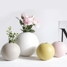 Северная Европа керамическая креативная ваза для цветов гостиная стол сухие цветочные вазы декоративные для дома