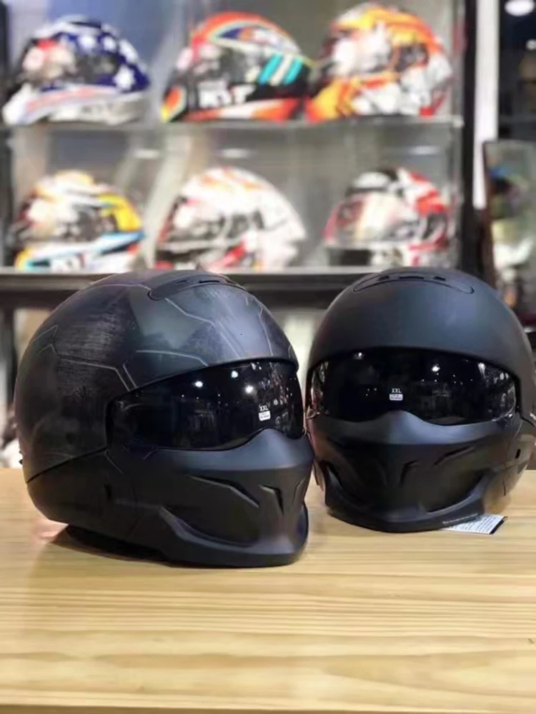 Casco Modulare Retrò Moto Scorpione Casco Combinazione Casco Capacete Casco Cruiser Integrale E Mezzo Casco Quattro Forme