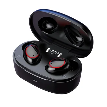 

TWS Bluetooth 5.1 Earphone Stereo bass USB Eeadphones With Mic Handsfree Earbuds AI Control With Charging Case Gym