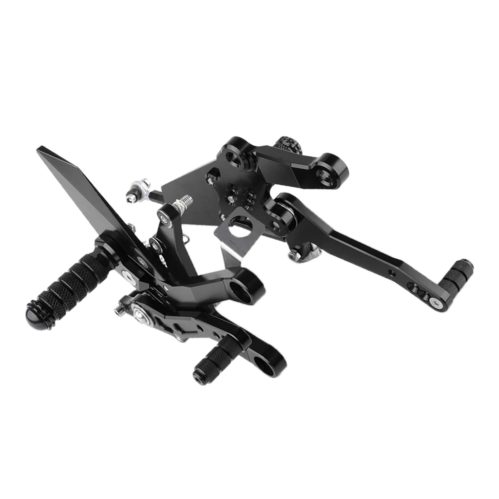 CNC Алюминиевые гоночные Rearsets подножки полный комплект для Kawasaki Ninja 400