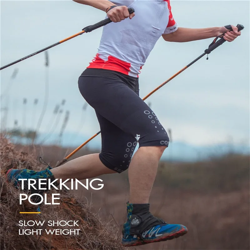 

AONIJIE 2PCS/Set M-Pole Folding Ultralight Quick Lock Trekking Poles Hiking Pole Race Running Walking Stick Carbon Fiber E4102