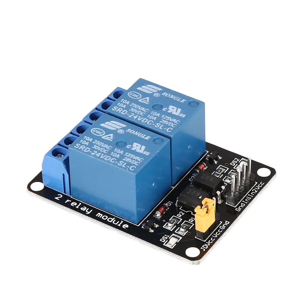 

3V 2 Channel Relay Module Board Low Level Trigger Optocoupler for SCM PLC Smart Home Remote Control Switch