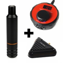 Новое поступление DC роторная татуировочная машина ручка Мощный Тихий с мини-татуировкой мощная ножная педаль татуировки комплект