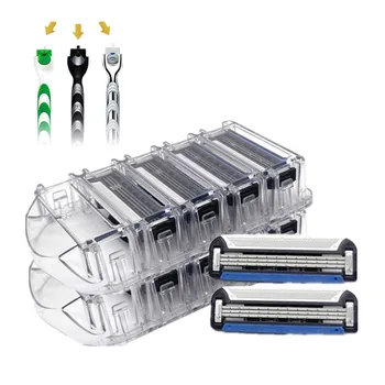 

TFLYSHAVE Man's Shaver Manual Shaving Razor Blade for Men USA Blade 3 Layer Blade Machine for Shaving Fit for Mach 3 Handle