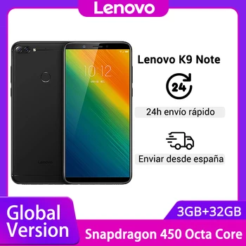 Перейти на Алиэкспресс и купить Глобальная версия Lenovo K9 Note 3GB 32GB 6-дюймовый Смартфон Snapdragon Octa Core Face ID Android 8,1 16MP камера 3760mAh аккумулятор