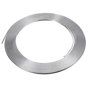 

7mm 1 Profile Chrome Bumpers Adhesive Strip For Auto Exterior Silver