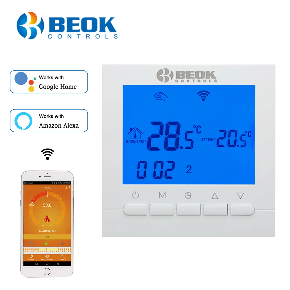 BEOK Wi Fi/Non беспроводной комнатный термостат Температура контроллер для инструкция