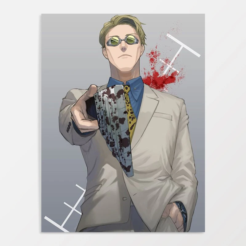 Prints Wall Art Manga Premium Art Print Wall Decor Kento Nanami Jujutsu