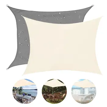 

Sun Shade Rectangular Square Sails Waterproof Anti-ultraviolet Carport Outdoor Shade Cover Support Dropshipping