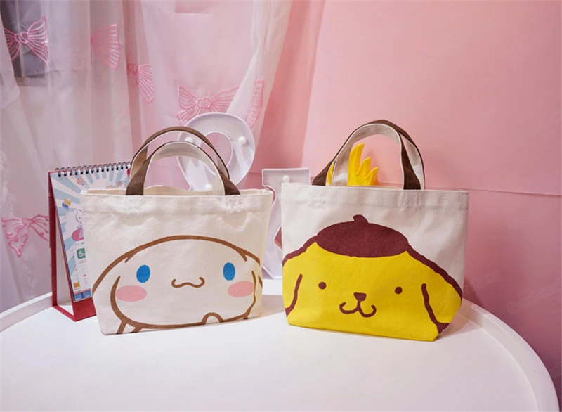 HELLO KITTY, новинка, простая модная Холщовая Сумка для покупок, милая сумка-тоут, сумки для женщин, Большая вместительная сумка, большая сумка для покупок