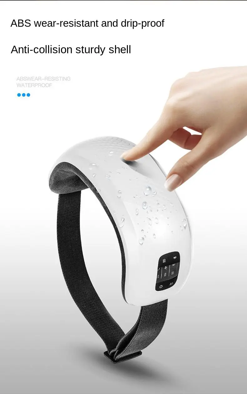 Bluetooth музыкальный массажер для глаз горячий компресс разминающий шиацу релаксационный массажный инструмент складной защитный инструмент для облегчения глаз темный круг