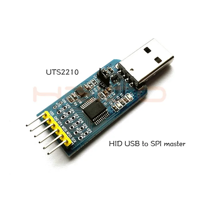 HID USB к SPI мастер-устройству UTS2210 адаптер преобразования Поддержка 9 GPIO DIY RC Электронный Робот Модель UNO макетная плата