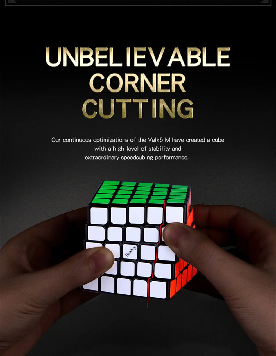 Mofangge Qiyi Valk5 M 5x5x5 Магнитный магический куб без наклеек cubo magico Valk5M magentic speed puzzle игрушки для детей