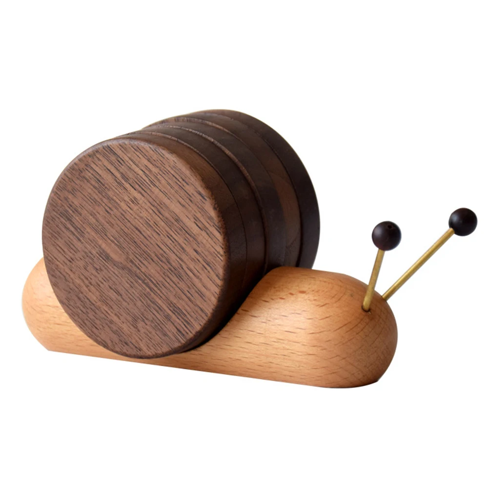 Round Cork Chip Wooden Home Teacup Tableware Coaster Anti-scalding J4F4