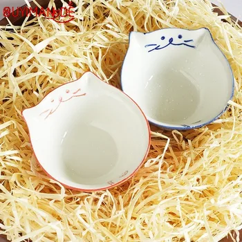 

3.5 Inch Ceramic Small Bowl Japanese Cartoon Cute Cat Children Tableware Bowl