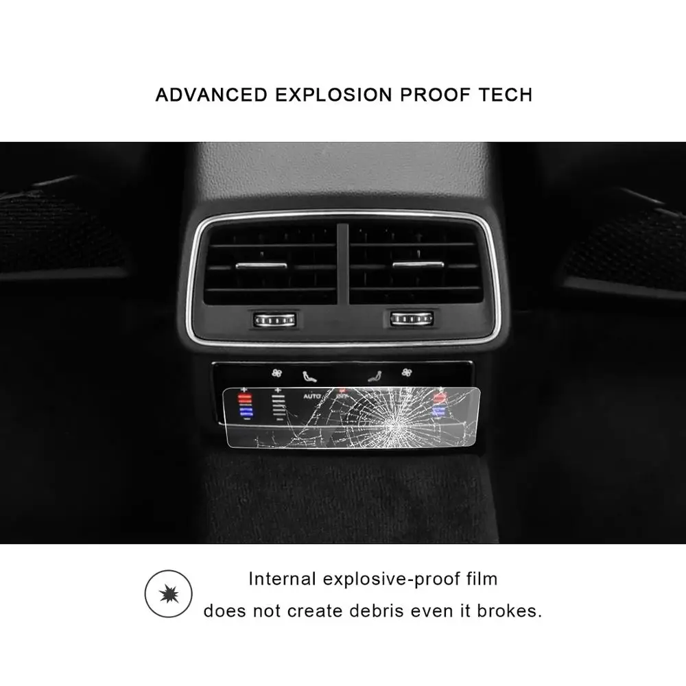 LFOTPP для Audi A6 A7 Q8 Автомобильный задний протектор экрана кондиционера, авто интерьерная Защитная Наклейка аксессуары