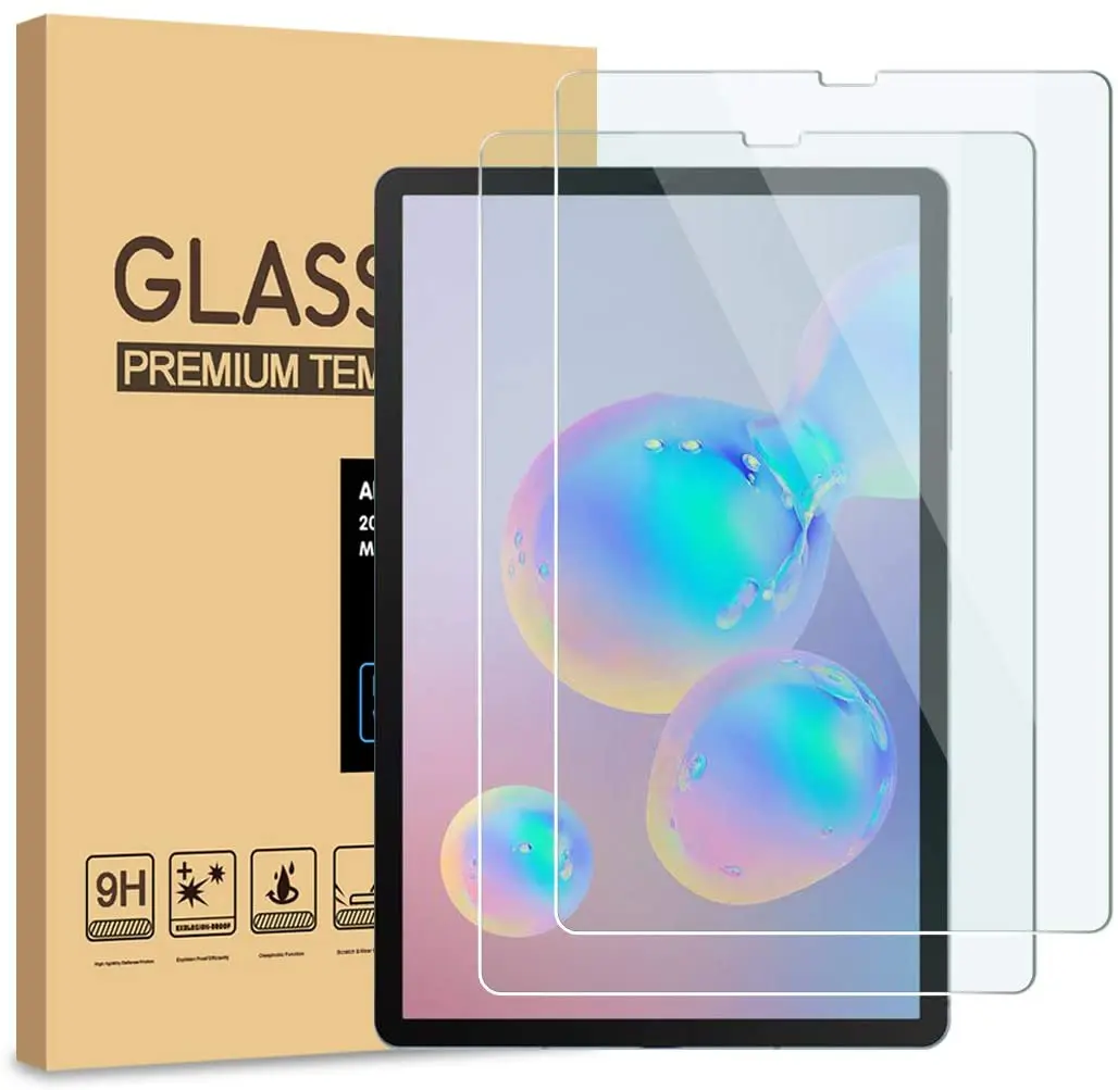 

2 Pack Anti-Scratch Tempered Glass Screen Protector for Samsung Galaxy Tab S6 Lite 10.4 SM-P610/P615 Screen Protective Film