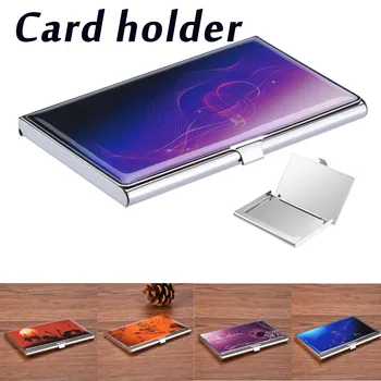 

Anti-theft Smart Wallet Thin Id Card Holder Unisex Automatically Solid Metal Bank Credit Card Holder Business Mini Anti-theft