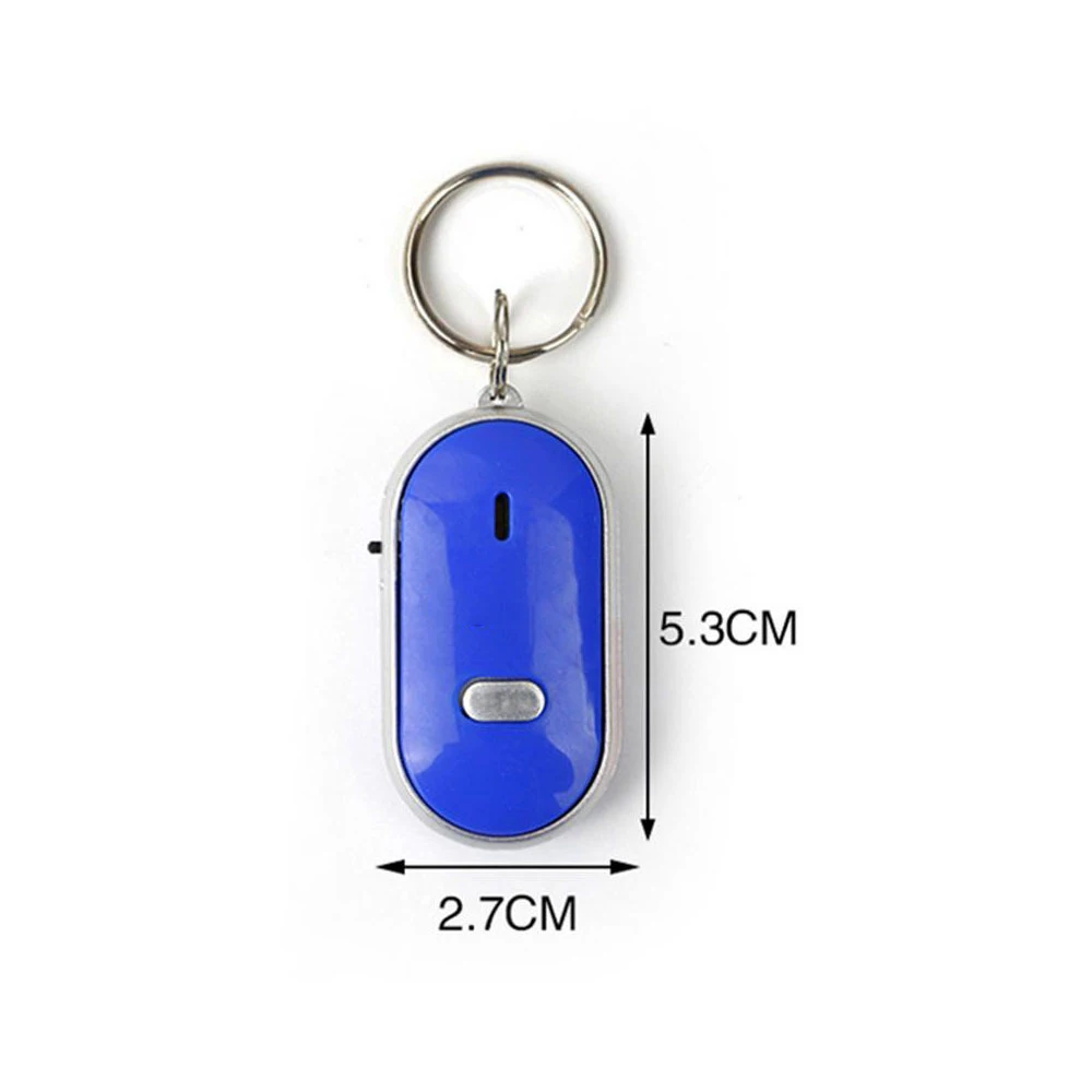 LED wireless whistle sensor key finder locator mini keychain prompt sound suitable for children and lost