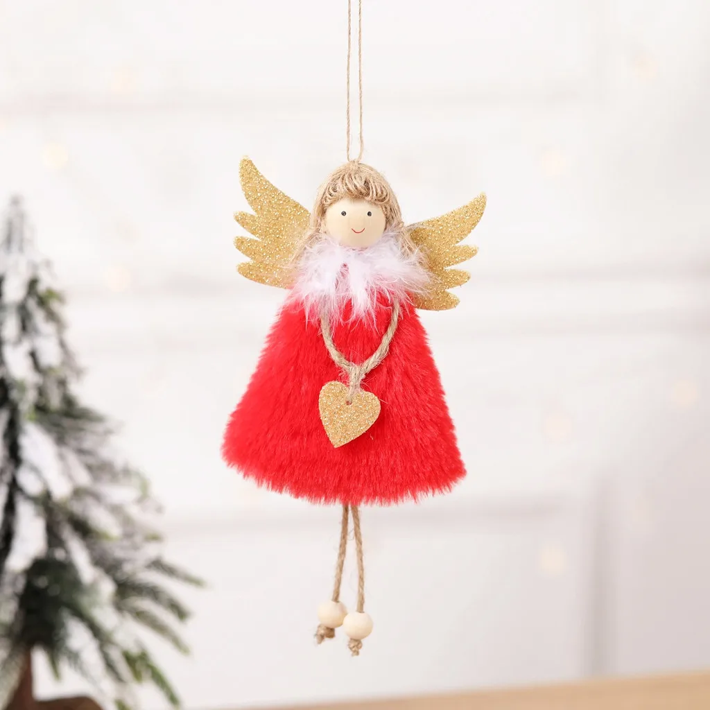 2s#4 шт год последние рождественские куклы-Ангелы милый орнамент с рождественской елкой Noel рождественские украшения для дома Navidad детский подарок