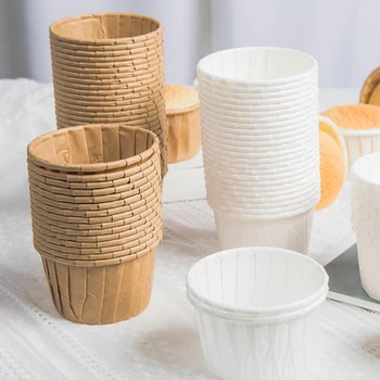 

100PCS Cake Cup Rolled Cake Cup Baking Mold Cake Cup Paper Cup