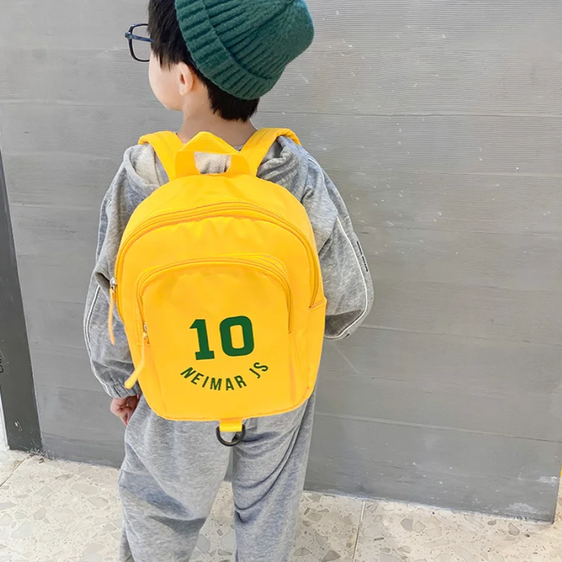 Boys Girls Korean Backpack Light Printed Letter Backpack Anti Lost Kindergarten Children Schoolbags 3-5 Years Old All-match