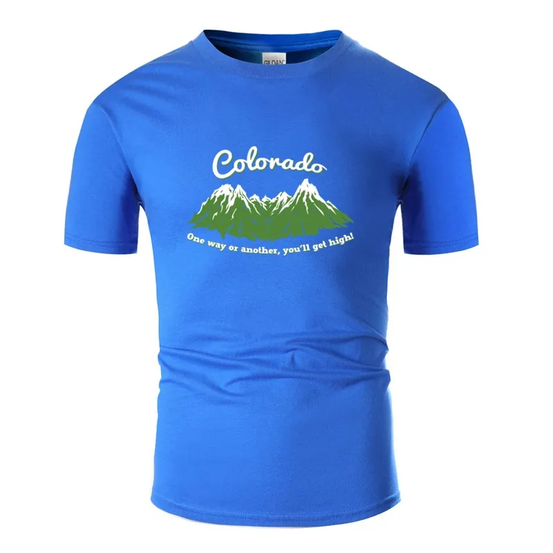 

Knitted Sunlight Colorado Tshirt For Men Classic Gents Fitness Men's T Shirts 2020 Oversize S-5xl Camisetas Top Quality