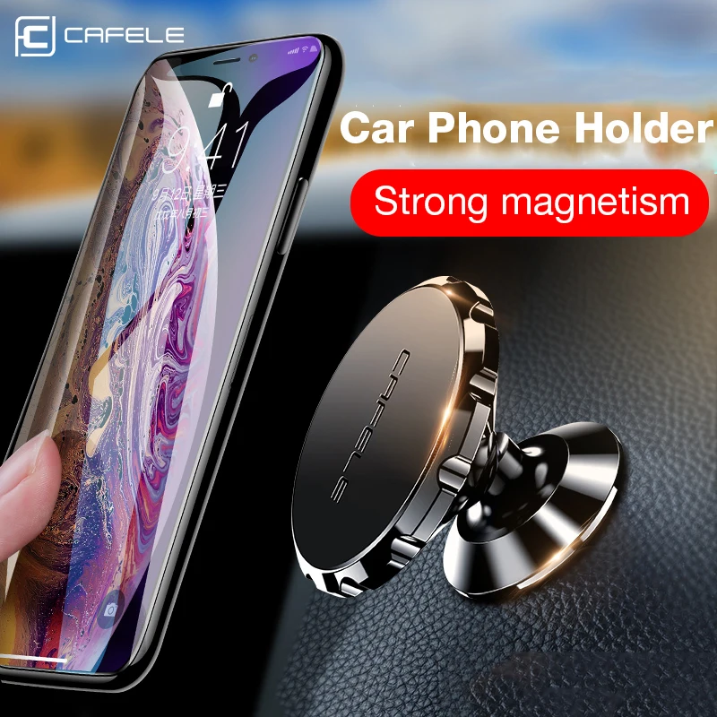 CAFELE Universal Magnetic Car Phone Holder for Phone in Car Holder Stand For Cell Phone Mobile Phone Magnet Mount Aluminum Alloy