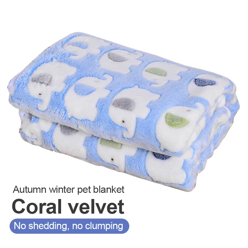 

Soft Cute Pet Dog Blanket Winter Warm Cat Dog Bed Mat Animal Print Sleeping Mattress Small Medium Large Dogs Fleece Pet Supplies