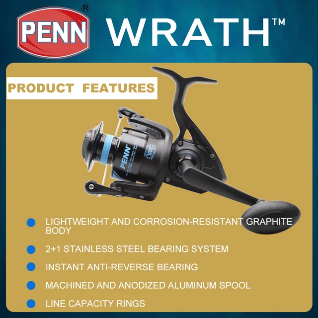 Penn Wrath Spinning Fishing Reels 2500/3000/4000/5000/6000/8000 2+1bb Gear  Ratio 5.3:1/5.6:1/6.2:1metal Spool Reel Fishing Wheel - Fishing Reels -  AliExpress