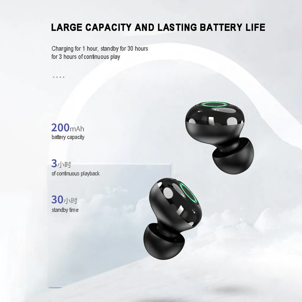 Мини Bluetooth наушники Bluetooth 5,0 гарнитура TWS беспроводные телефоны мини наушники стерео беспроводные наушники Headset-L1023