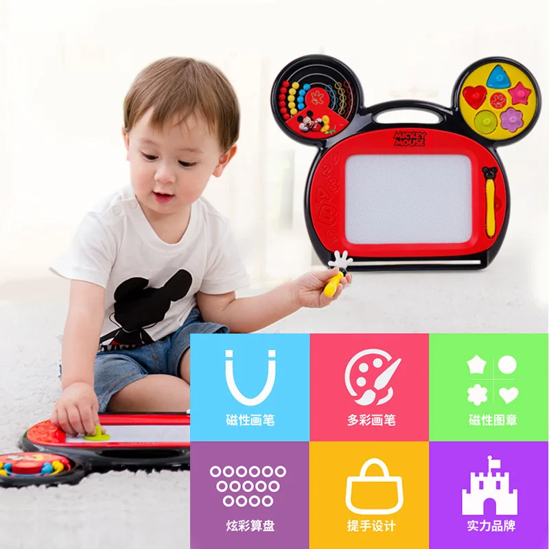

Genuine Product Children Magnetic Color Writing Board Infants Baby Graffiti Magnetic Drawing Board 1-3 Years Old Early Childhood