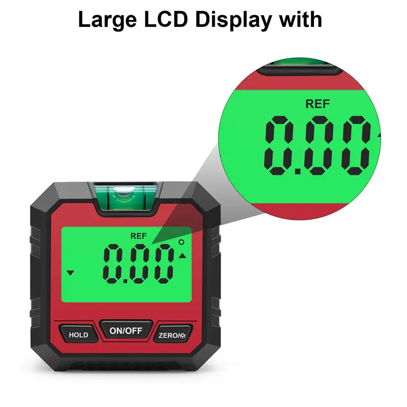 roughness tester 360 Degree Digital Protractor Angle Finder LCD Backlight Electron Goniometer Level Meter Magnetic Base Mini Inclinometer digital calipers bunnings