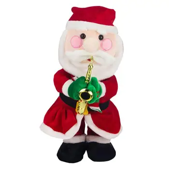 

Twerking Electric Musical Toy, 12.5'' Christmas Santa/Snow man Singing Dancing with Saxophone Plush Doll