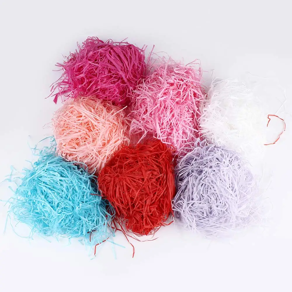 

Shredded Paper Gift Colorful Box Filler Wedding Party Decoration Crinkle Cut Paper Shred Packaging Gift Bag practical beautiful