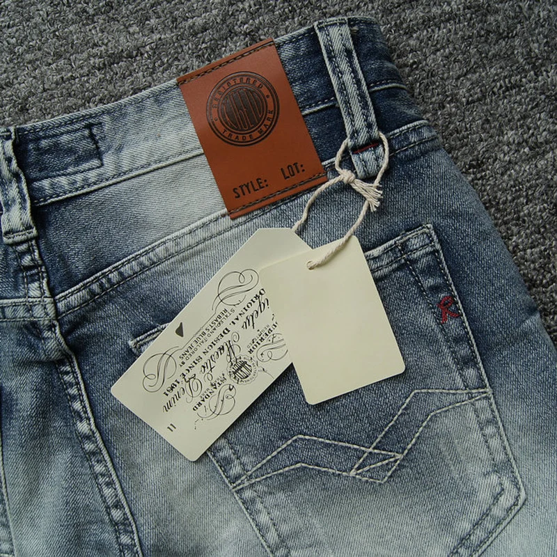 Italian Style Fashion Mens Jeans High 