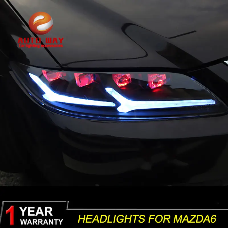 

Car Styling Head Lamp case for mazda6 mazda 6 M6 Headlights 2003-2015 LED mazda6 Headlight Daytime Running Light