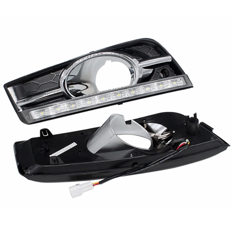 Led Daytime Running Light Drl For Chevrolet Cruze(2009-2012) Drl Fog Lamp With Turn Signal Dimmed Light