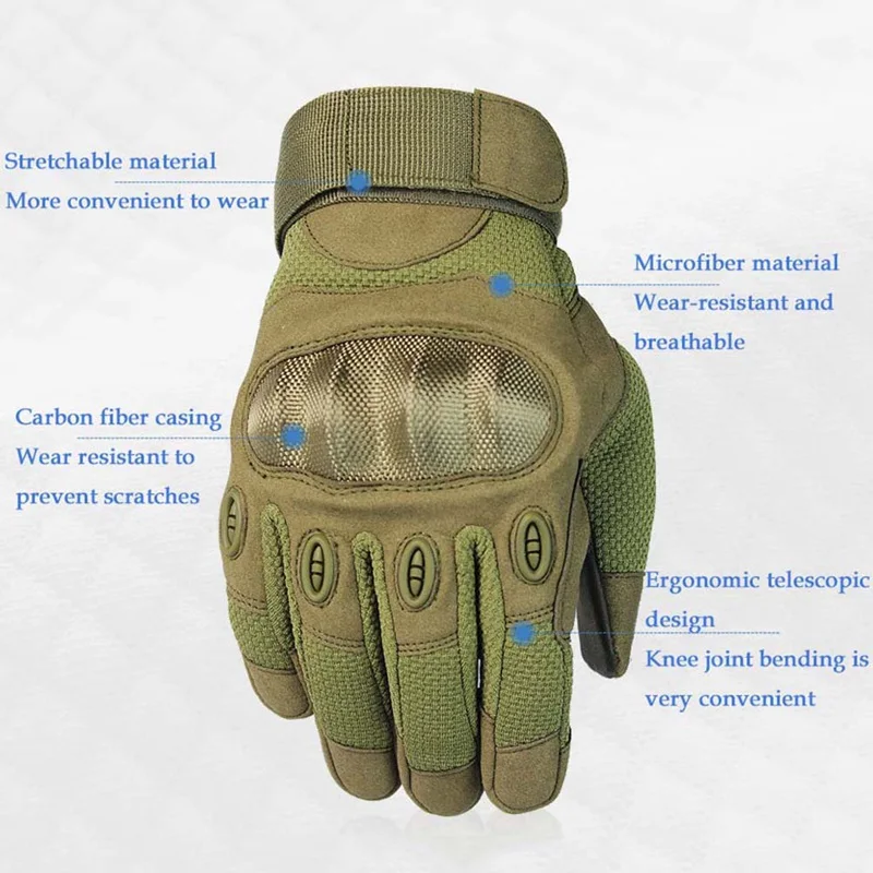 Touch Screen Tactical Gloves Army Climbing Shooting Full Finger Gloves Military Combat Outdoor