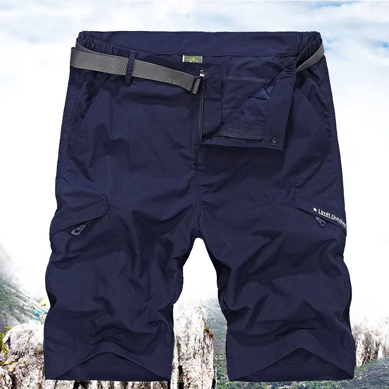 Pantalones cortos de secado rápido para hombre, Bermudas Deportivas de marca, estilo senderismo, pesca, caza, exteriores|Pantalones cortos de senderismo| - AliExpress