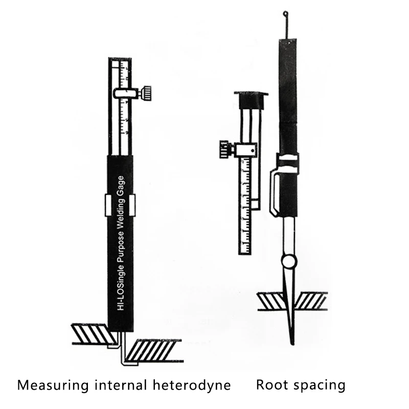 

Portable Multifunction Stainless Steel Welding Ruler High Precision Multifunction Gauge