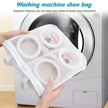 

Laundry Shoes Washing Bag Hanging Dry Sneaker Mesh Bags Protect Wash Machine Using Clothes Washing Home Storage Organizer