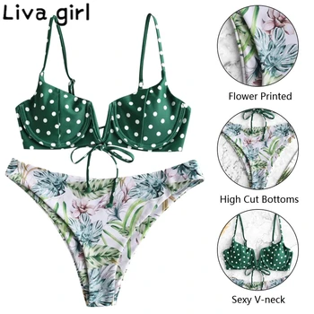 

Women Sexy Bikinis Women 2020 Micro Beachwear Push Up Cut Flower Two Piece Swimsuit Female Bandage Swimwear Bathing Suit Biquini