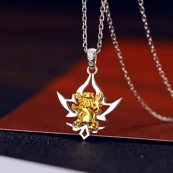 

1pcs Anime Fate/Apocrypha Cartoon Astolfo 925 Silver Pendant Necklace Cosplay Prop Jewelry Decor for Women Men Jewellery Gift