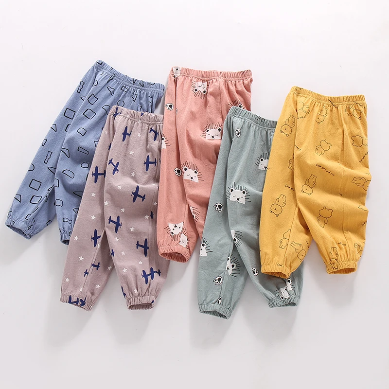 Summer Baby Boys Girls Harem Pants Kids Children Thin Anti Mosquito Pants Boys Girls Clothes Kids Casual Joggers 2 4 6 8Y