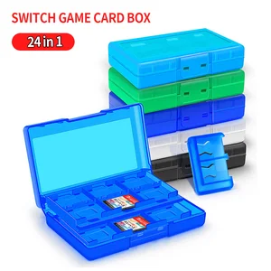 Image 1 - Per Nintendo Switch 24 in 1 custodia per carte da gioco custodia protettiva antiurto in ABS portatile per accessori Nintendo Switch